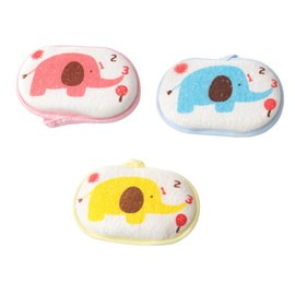 Mikinona 3pcs Bath Sponge Cartoon Sponges for Boys and Girls Gentle Bathing for Showers Colors Yellow