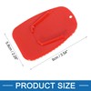 A ABSOPRO Motorcycle Kickstand Pad Support Plate Pad Parking Red