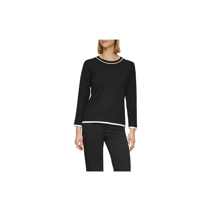 s.Oliver BLACK LABEL Women's Pullover with Contrast Ribbed Trim, 9999,