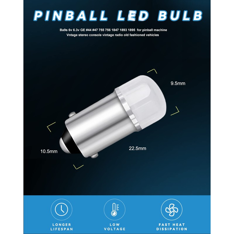 GE 44 47 755 756 1893 1895 1847 Bulb BA9S