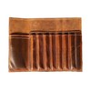 Jaald Genuine Leather Pencil Roll Brush Case Pen Holder Organizer