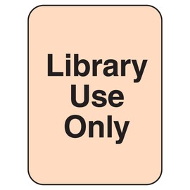 The Library Store Classification Labels with Permanent Adhesive Library Use Only 250 per Roll