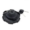 Fuel Tank Cap Lockable Black with Chain, 2 Keys and