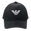 Emporio Armani 627920 CC990 00020 Hat, Eagle Mark, Men's, Black,