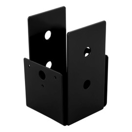 National Hardware N800-219 Structural Post Base Outdoor Reinforcement Hardware Reinforcement for Mailboxes Pergolas and Gazebos Use 4x4 Lumber Install to Concrete or Stone, 3 X 3 9/16 X 5 5/8, Black