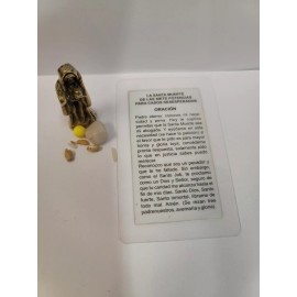 Sta Muerte 7 potencias oracion casos dificiles e Imagen Prayer Card - Laminated