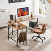 Mericonia L Shaped Desk,66 Inch,Corner Desk for Home Office,Computer Gaming