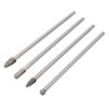 4pcs 6mm Tungsten Steel Carbide Rotary Burr Set Fits Rotary