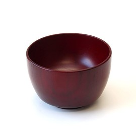 Kishu Lacquerware WG-472209 Seibei Kakuda Soup Bowl Grip Ball, Nano-Coat, Dishwasher Safe, Akane