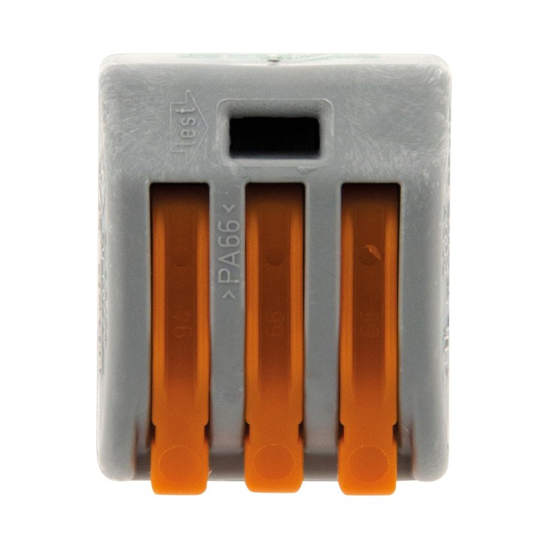 WAGO, 3 Way Lever Clamp Series 222, Pack of 10,