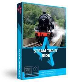 Activity Superstore Steam Train Gift Experience Voucher For Two, Available at 5 UK Locations, 18-month Validity, Experience Days, Train Gifts, Couples Gifts, Retirement Gifts