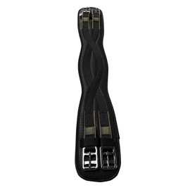 Kincade Anti-Chaffe Shaped Elastic Dressage Girth - Black: 18