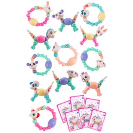 12 Pack MAGIC PETZ AUSTRALIA. 12 Twisty Bracelets, Magic Pets Bracelet, Animal Pet Bracelet Magic Unicorns, Puppies Twist to Cute Toy for Girls. Unicorn, Elephant, Puppy, Kitty, Fuzzy, Panda & Twist Perfect Party Favours, Party Kit