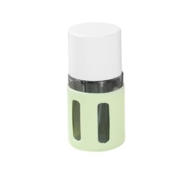 BJGZ-HC Refillable Travel Bottles 4 in 1 240ml - Leakproof Silicone Containers with Funnel & Removable Labels for Airplane Toiletries (Shampoo, Lotion, Liquid Essentials) (green)