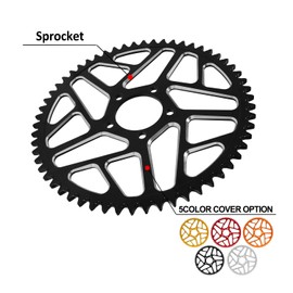 JFG RACING Sur Ron 58T Sprocket,Sur Rear Sprocket 58 Tooth Aluminum Alloy For Surron Light Bee S/X Segway X160/X260 Electric Dirt Bike Black