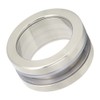 Stainless Steel Round Handle Bath Glass Embedded Hollow Pull Knob