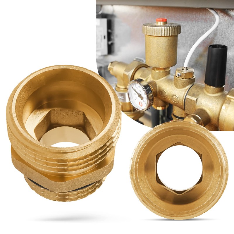 Brass Reducer 1/2" x 3/4" O Ring Nipple Male Adapter