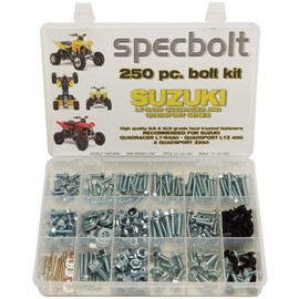 Specbolt Fasteners 250pc Bolt Kit: Suzuki - LT-R450 LTZ400 Z250 Model Series ATV