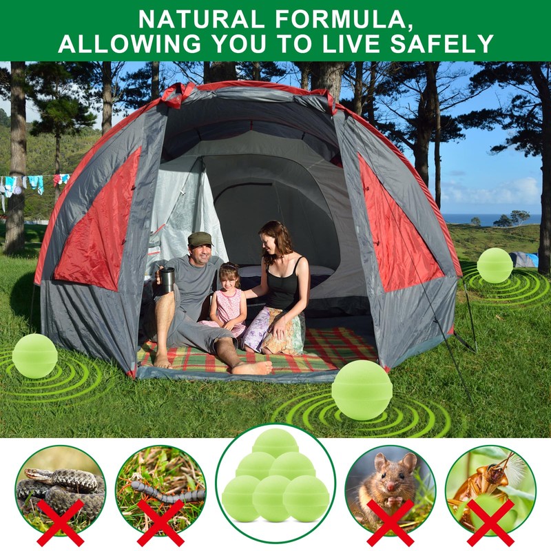 ZHEN TING 24 Pack Snake Repellent for Yard Powerful, Snake