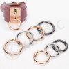 Keadic 16Pcs Round Carabiner Clips, Spring O Rings Clip Keychain,