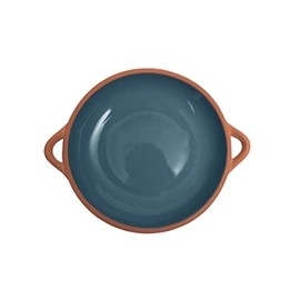 Dexam Sintra Large Glazed Terracotta Tapas Dish - Ink Blue