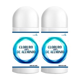 2 Desodorantes de Cloruro de Aluminio 20% (Hiperhidrolisis) 60 ml c/u