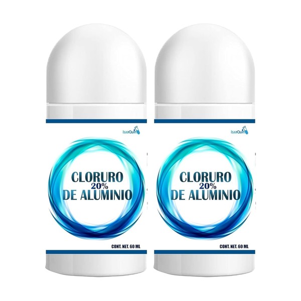 2 Desodorantes de Cloruro de Aluminio 20% (Hiperhidrolisis) 60 ml