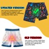 Idgreatim Space Swim Trunks for Boys 7 Years Neon Astronaut