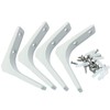 Kemcatui 3x3 Inch L Bracket Heavy Duty, 4Pcs Metal Shelf