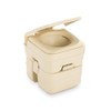 Dometic 301096602 5.0 Gallon Portable Toilet, Parchment