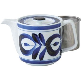 Hasamiyaki Majolica 60157 Super Stainless Steel Tea Infuser Pot, Scandinavian Modern Style