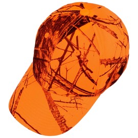 Lodenhut Manufaktur Mossy Oak Breakup Cap Baseball Cap Hunting Cap Curved Brim with Peak, orange
