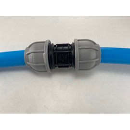mdpe Water Pipe Compression Joiner/Straight Repair Fittings for Drinking Water/Irrigation Water Supply,10 bar Pressure Rating (32mm)