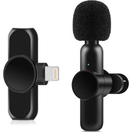 Lavalier Mikrofon, Kablosuz Mini Mikrofon, Electight Dizüstü Bilgisayar için, Taşınabilir Tak çalıştır, Kablosuz Takmalı Mikrofon, Live Streaming, Vlog