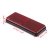 X AUTOHAUX 2 Pcs 87.5mm Red Universal Rectangular Reflective Warning