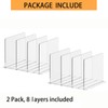 WHSSFINE Bag Purse Organizer for Closet: 2 Pack Adjustable Clear