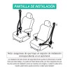 Zuotai Cinturón De Seguridad De 3 Puntos Universal Retráctil, 2