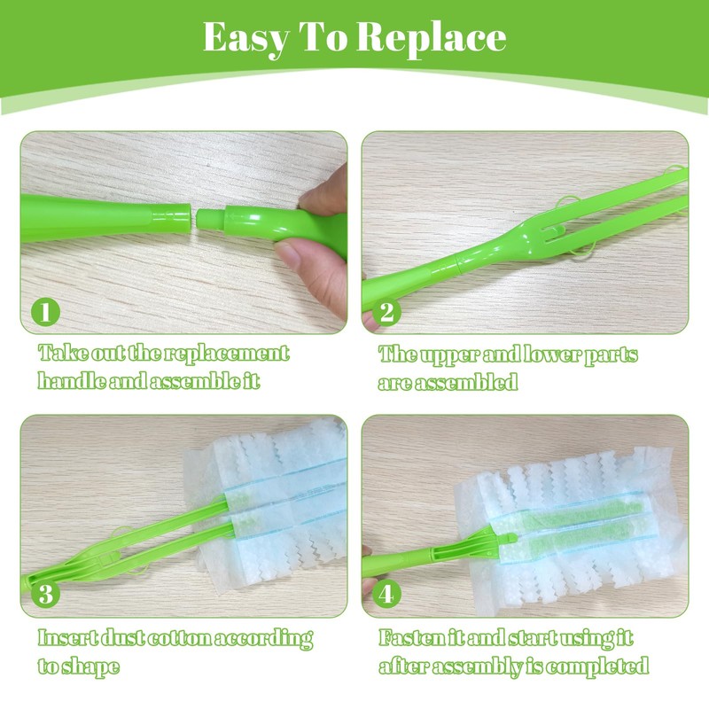 LYASILGC - Mango extensible para trapeador – compatible con recarga,