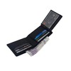 MORUCHA Black Tap-&-Go RFID Wallet, Soft Cowhide Leather Passcase Wallets,