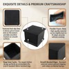 8 Pcs Square PVC Furniture Leg Caps, 1.5 x 1.5