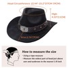 SANSTHS Cowboy Cowgirl Hats for Men Women Suede Hat Wide