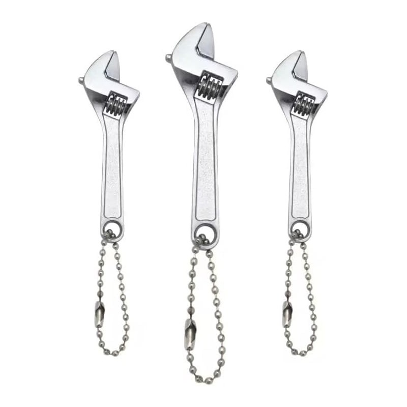 Yjemle 1pc Mini Silver Open End Wrench, Steel 2.5inch Monkey