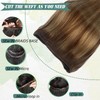 Weft Hair Extensions Human Hair,Ombre Sew in Weft Extensions Chestnut