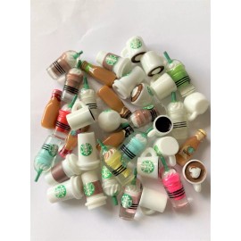 Unbranded Set of 10 Mini Starbuck's Drinks