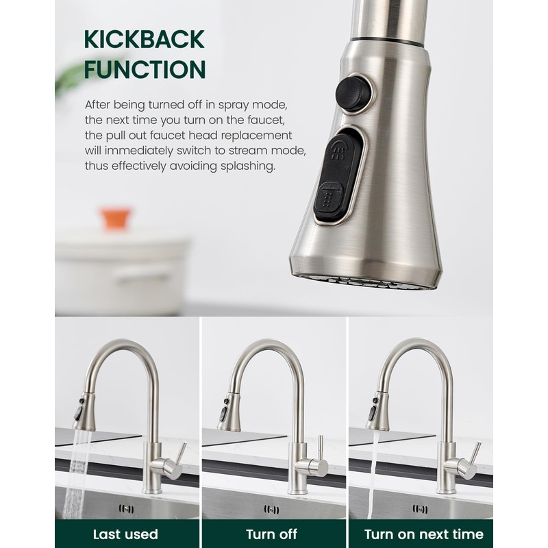 HEISOK Pull Down Spray Head for Kitchen Faucet - Kitchen