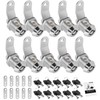 10 Pack Tool Box Lock with Keys, 5/8" Cabinet Lock