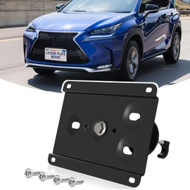 Front License Plate Holder No-Drill License Plate Bracket Mount Anti-Theft Frame Car Plate Holder fits for 2015-up Lexus NX RX, 2019-up UX, Especially The F-Sport Models