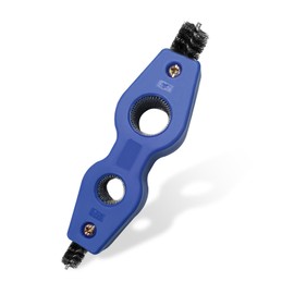 Ohleats Battery Terminal Cleaning Brush, 4 in 1 Anti-Corrosion Car Battery Cleaner, Vehicle Battery Terminals Machine Parts Cleaning Tool for Auto Marine, Universal Car Accessories (Blue)