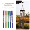 YARNOW 50 pcs Aluminum Wind Chime Tube Aluminum Wind Chime