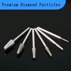 10 Pcs Ball Nosed Cone Shape Diamond Burr - 3/32